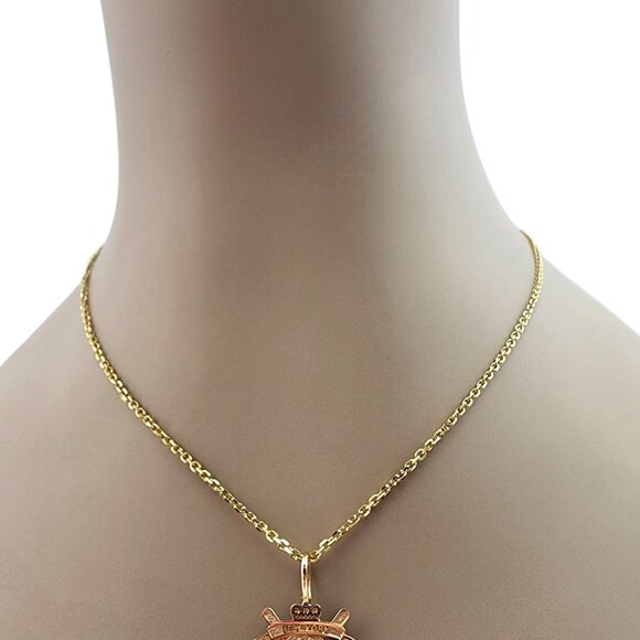 14K Yellow Gold New York Yankees Pendant #22355 - Picture 6 of 7